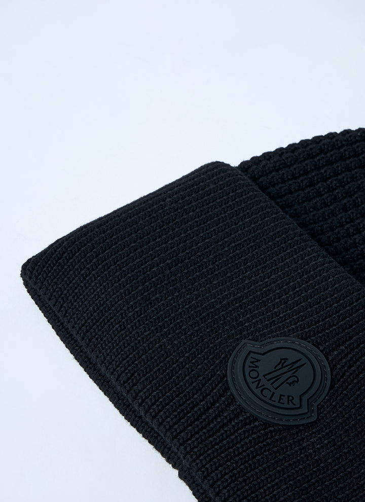 Moncler Men Logo Motif Beanie Hat