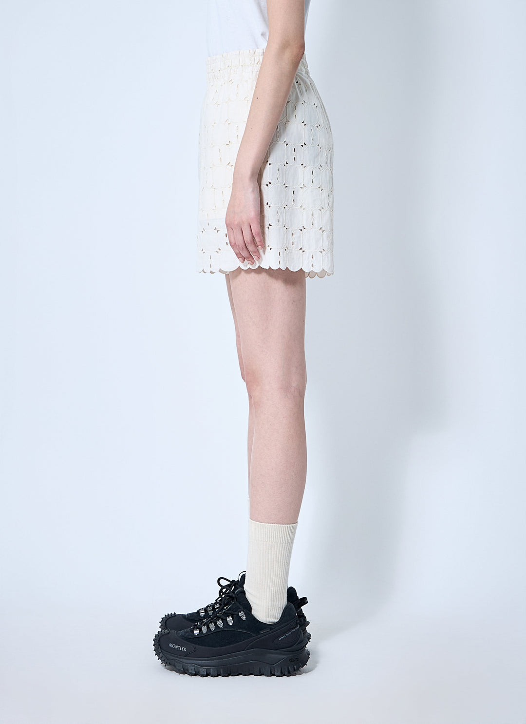 Moncler Women Logo Patch Shorts