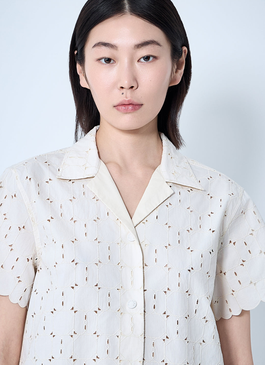 Moncler Women Lace Button-Down Shirt