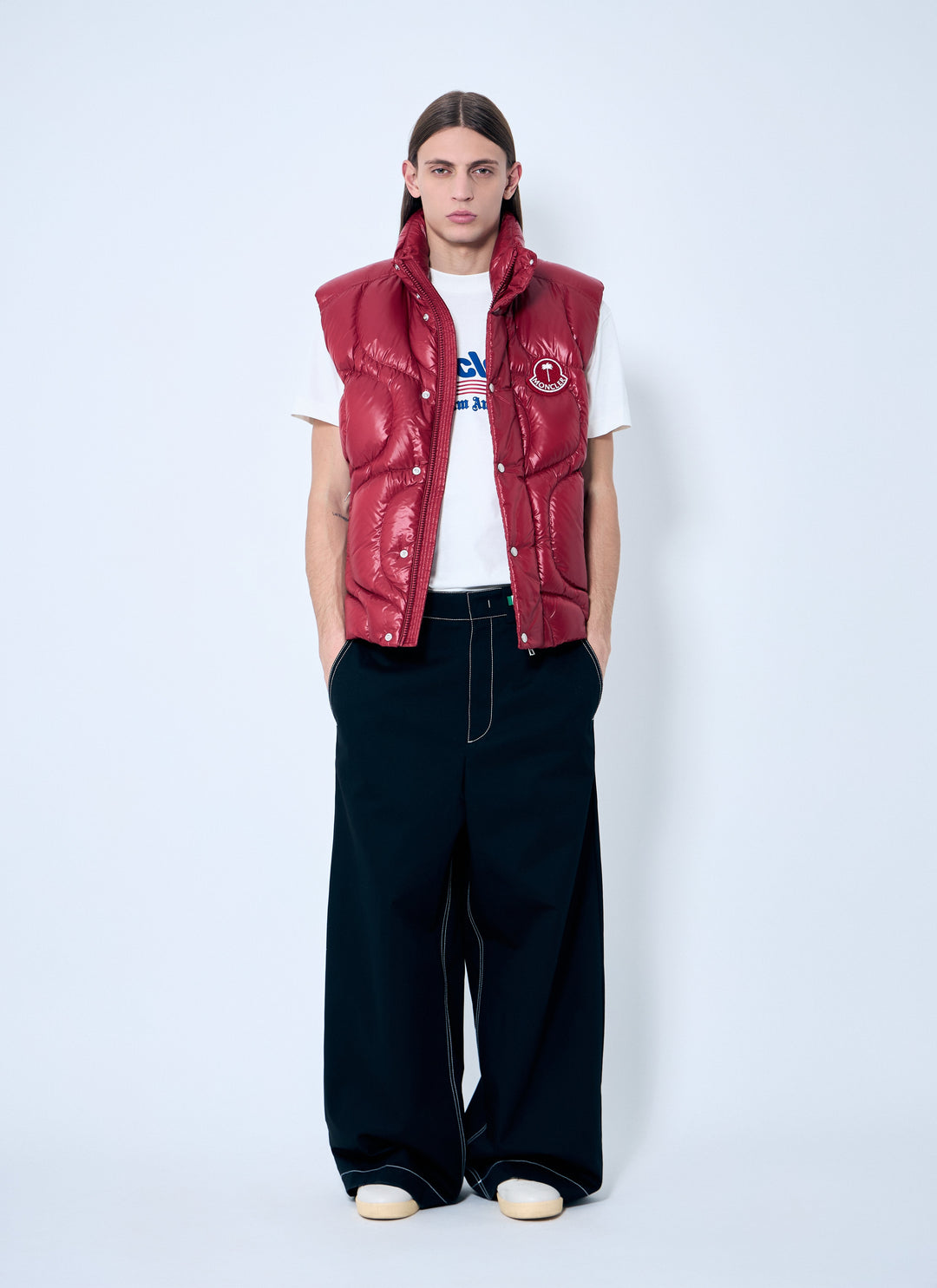 8 Moncler Palm Angels Men Wide-Leg Pants