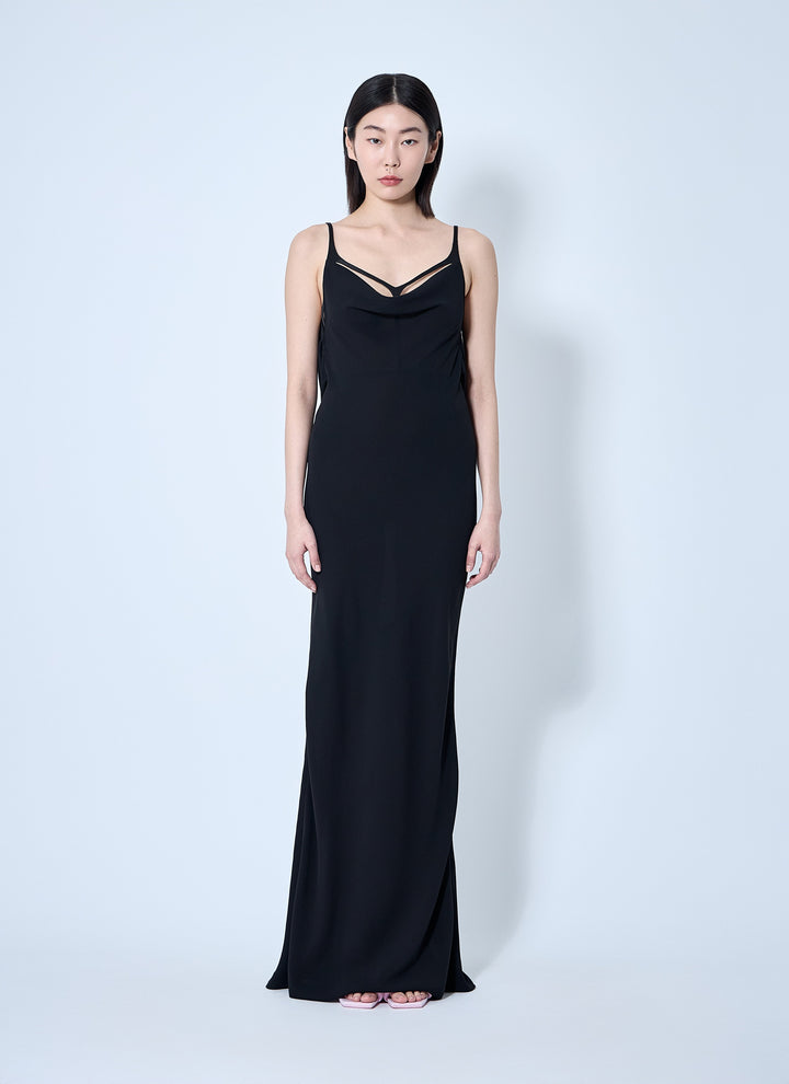 Mugler Women Crepe Maxi Dress