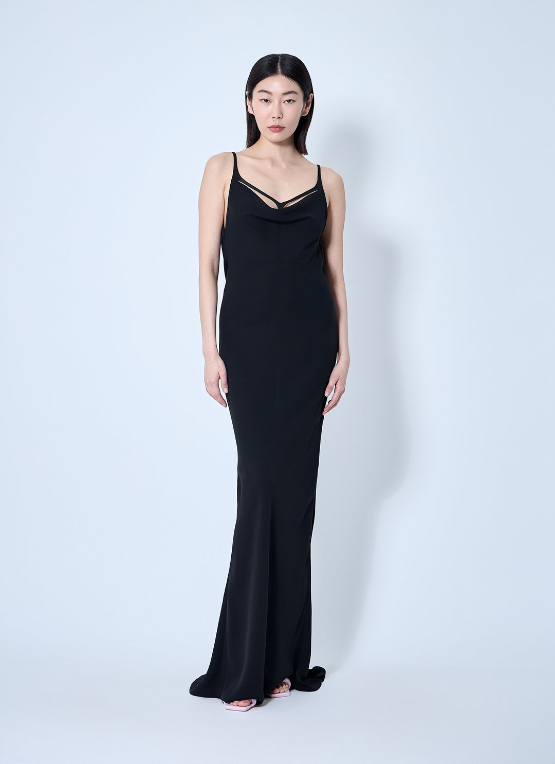 Mugler Women Crepe Maxi Dress