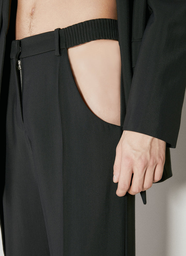 Mugler Men Cut-Out Tailored Pants