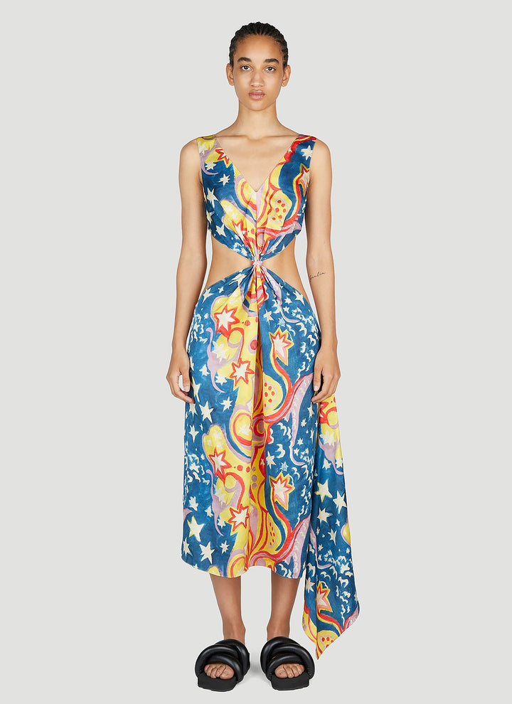 Marni X No Vacancy Women Galactic Paradise Midi Dress