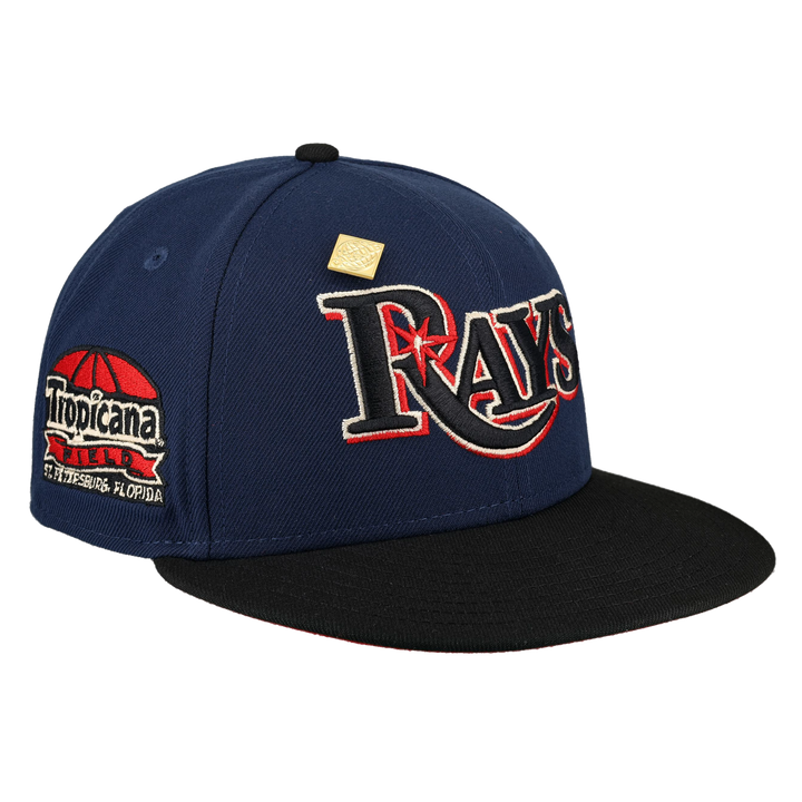 Tampa Bay Rays Midnight Crimson Collection Tropicana Field Fitted Hat