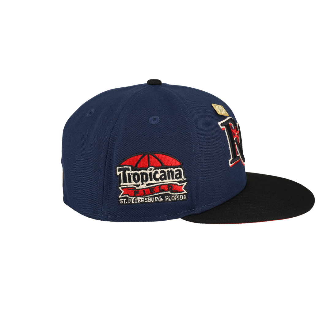 Tampa Bay Rays Midnight Crimson Collection Tropicana Field Fitted Hat