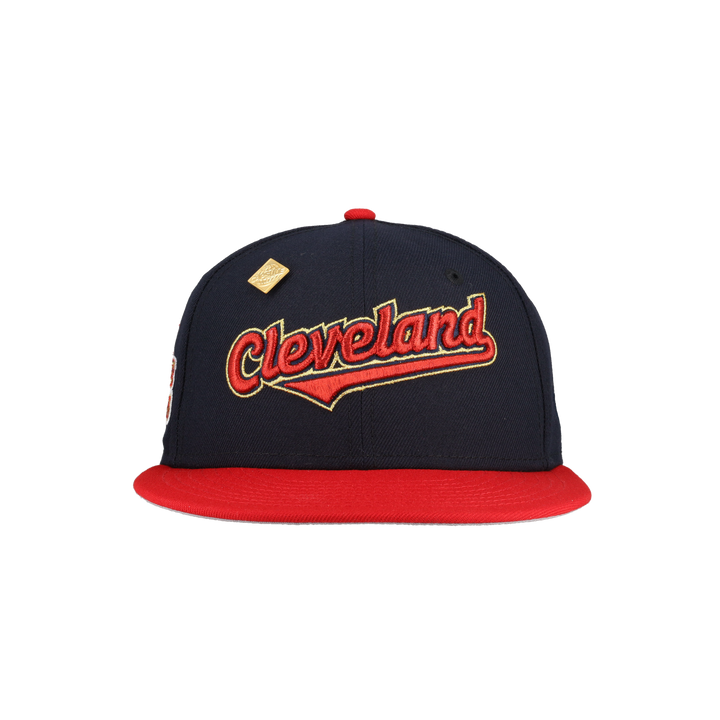 Cleveland Indians Navy 1995 Champions Patch 59Ffity Fitted Hat