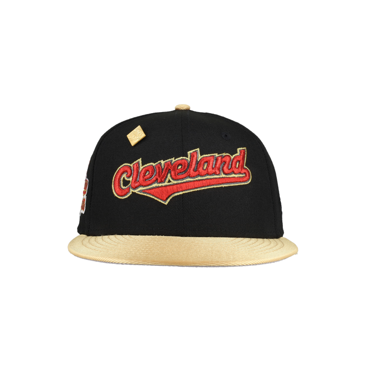 Cleveland Indians Black 1995 Champions Patch 59Ffity Fitted Hat