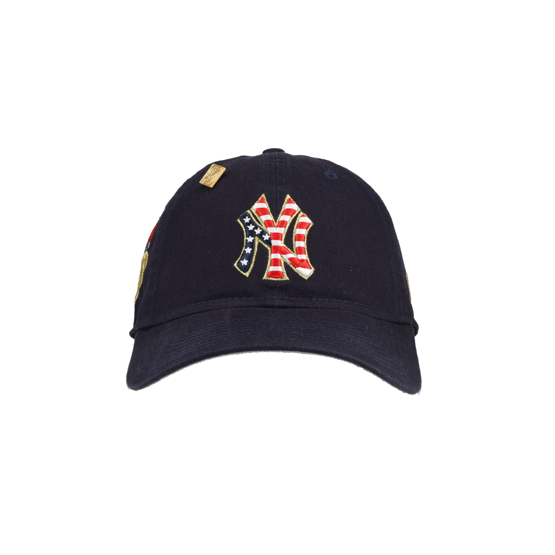 New York Yankees USA Side Patch New Era 9Twenty Dad Hat (Navy)