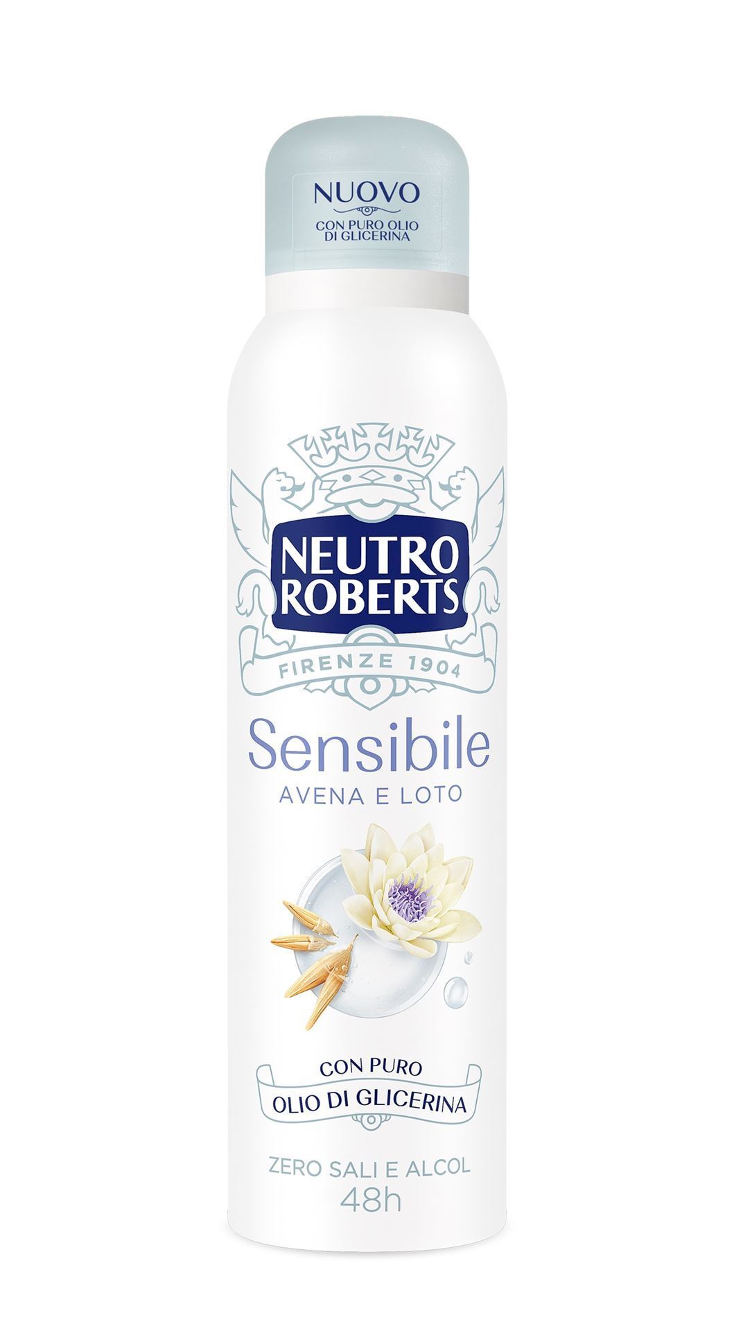 Neutro Roberts Deodorant Sensitive Skin Oats &amp; Lotus Flower Spray 150ml