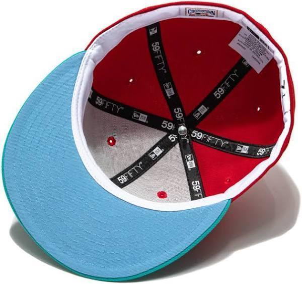 New Era 59FIFTY Captain Planet 2.0 Toronto Blue Jays 10TH Anniversary Patch Hat - Red, Teal