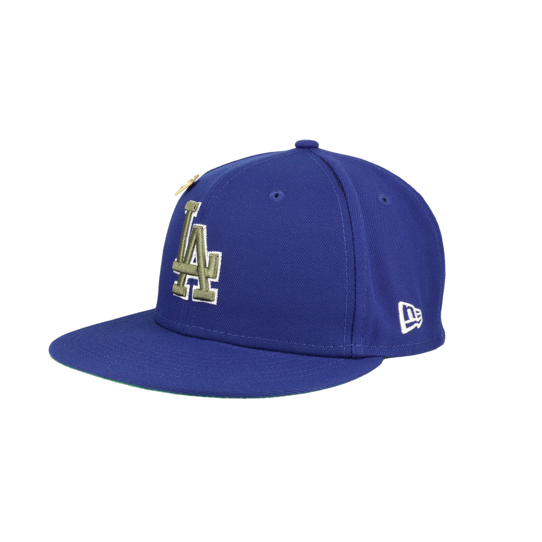 Los Angeles Dodgers 60th Anniversary Patch Floral Collection Fitted Hat