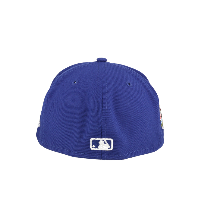Los Angeles Dodgers 60th Anniversary Patch Floral Collection Fitted Hat