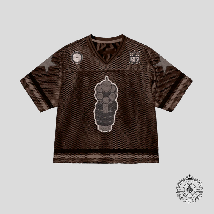 Bravest Studio 911 Football Jersey in Brown