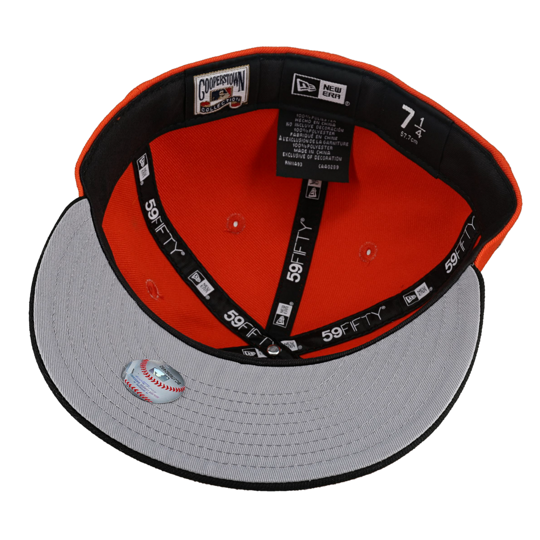 Anaheim Angels Metallic 40th Season Patch Orange 59Fifty Fitted Hat (Restock)
