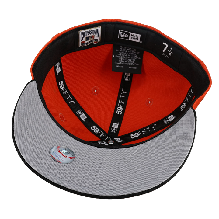 Anaheim Angels Metallic 40th Season Patch Orange 59Fifty Fitted Hat (Restock)