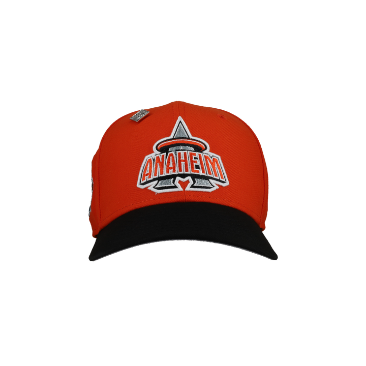 Anaheim Angels Metallic 40th Season Patch Orange 59Fifty Fitted Hat (Restock)