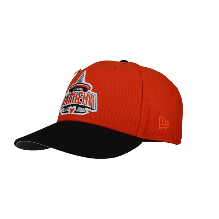 Anaheim Angels Metallic 40th Season Patch Orange 59Fifty Fitted Hat (Restock)