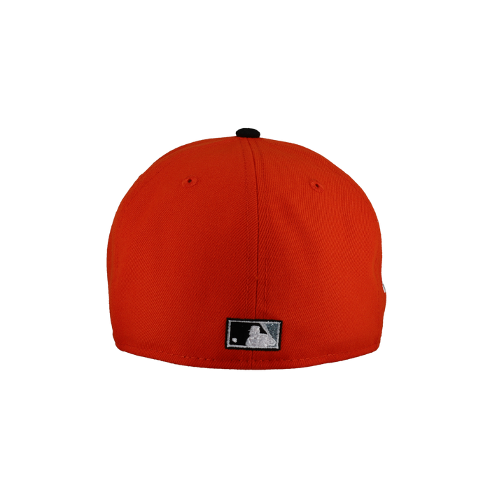 Anaheim Angels Metallic 40th Season Patch Orange 59Fifty Fitted Hat (Restock)