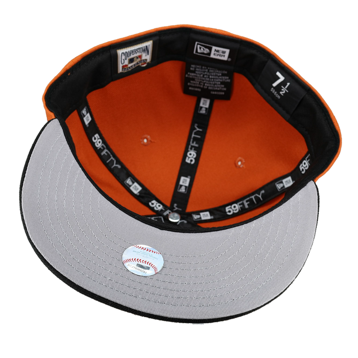 Cleveland Indians Orange Inaugural Season Patch 59Ffity Fitted Hat