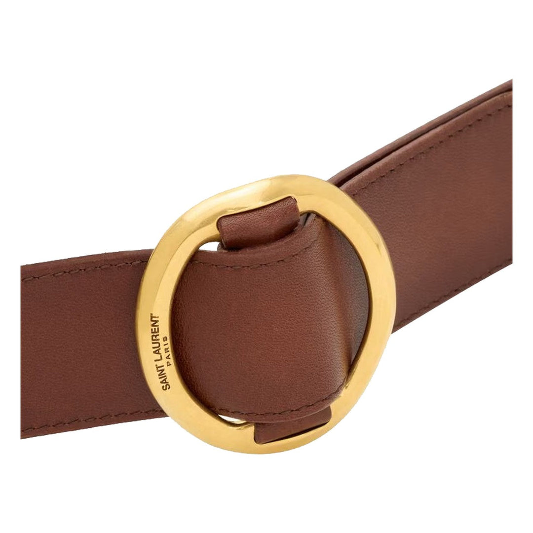 Saint Laurent Women Oval Buckle Belt