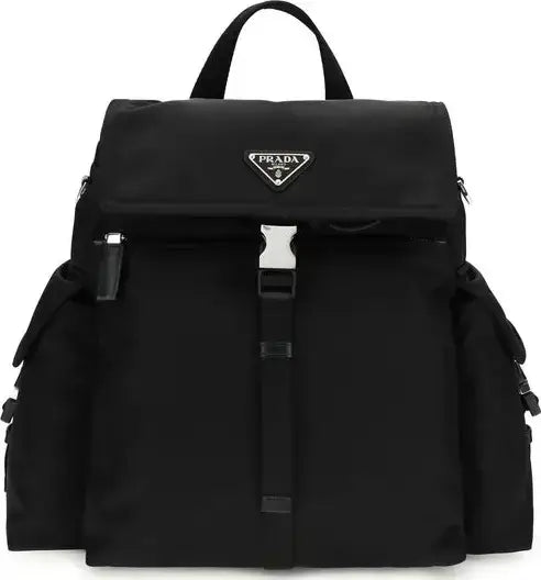 Black Prada backpack with logo