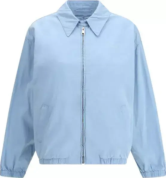Light blue jacket on a white background