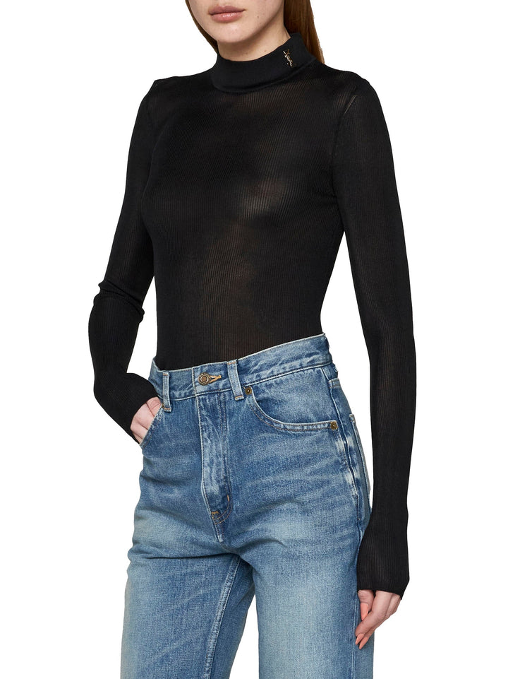 Saint Laurent Women Saint Laurent Ribbed Sweater