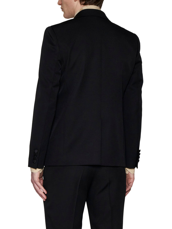 Saint Laurent Men Grain De Poudre Tuxedo Jacket