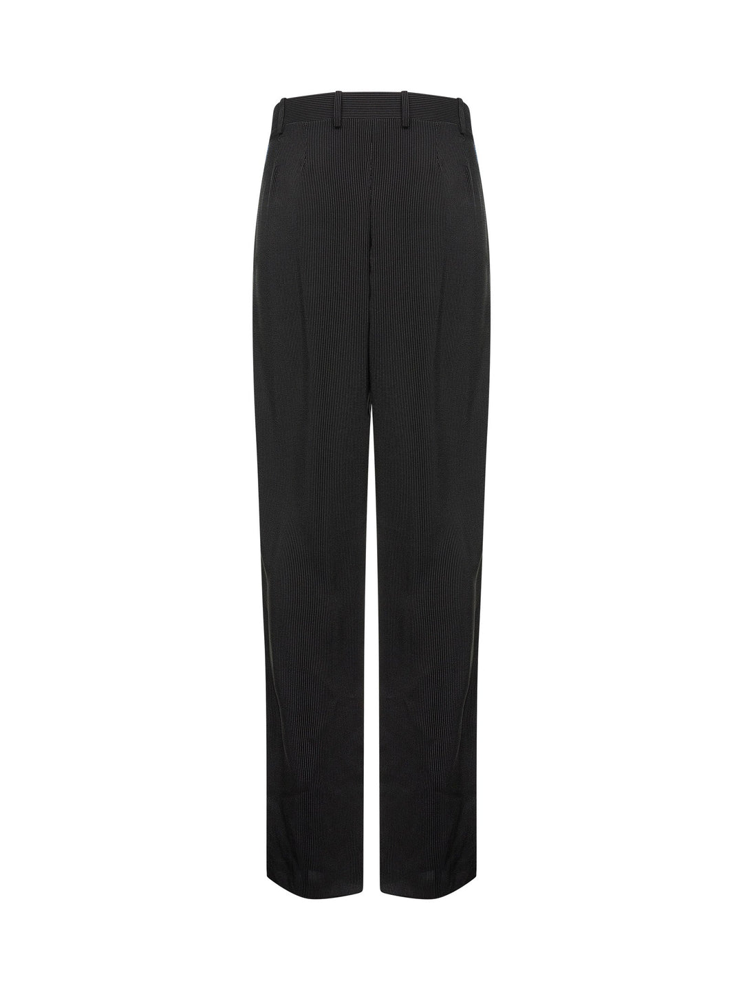 Saint Laurent Men Black Striped Canvas Baggy Trousers