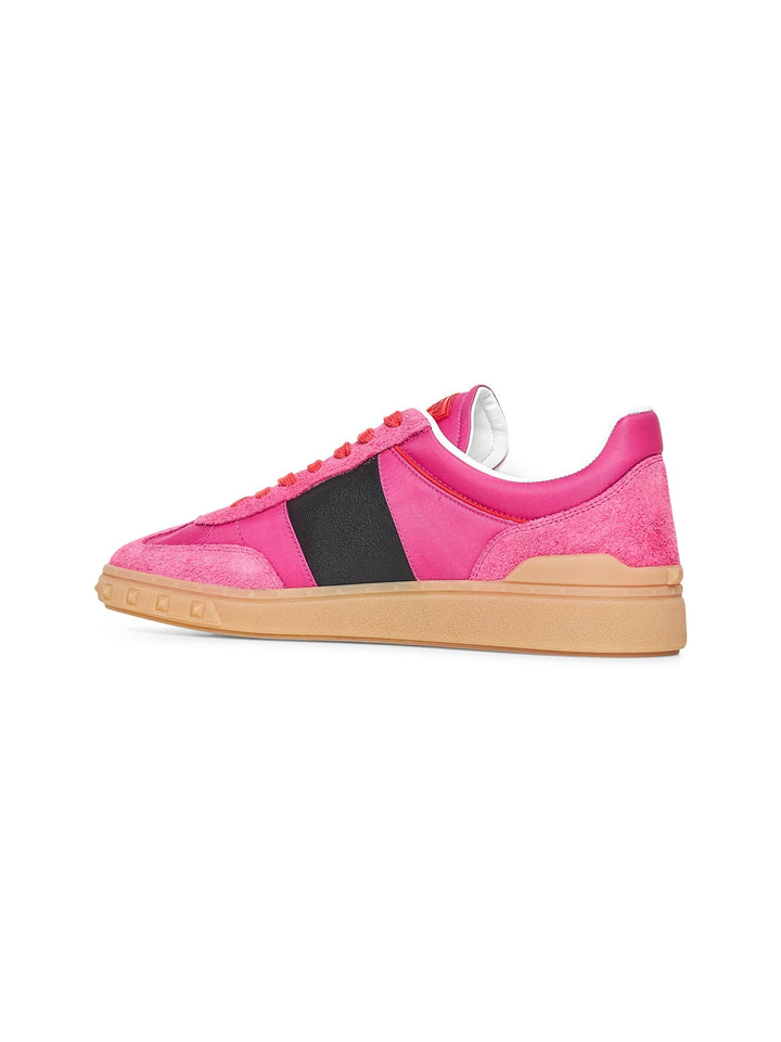 Valentino Garavani Men Pink Suede Upvillage Sneakers