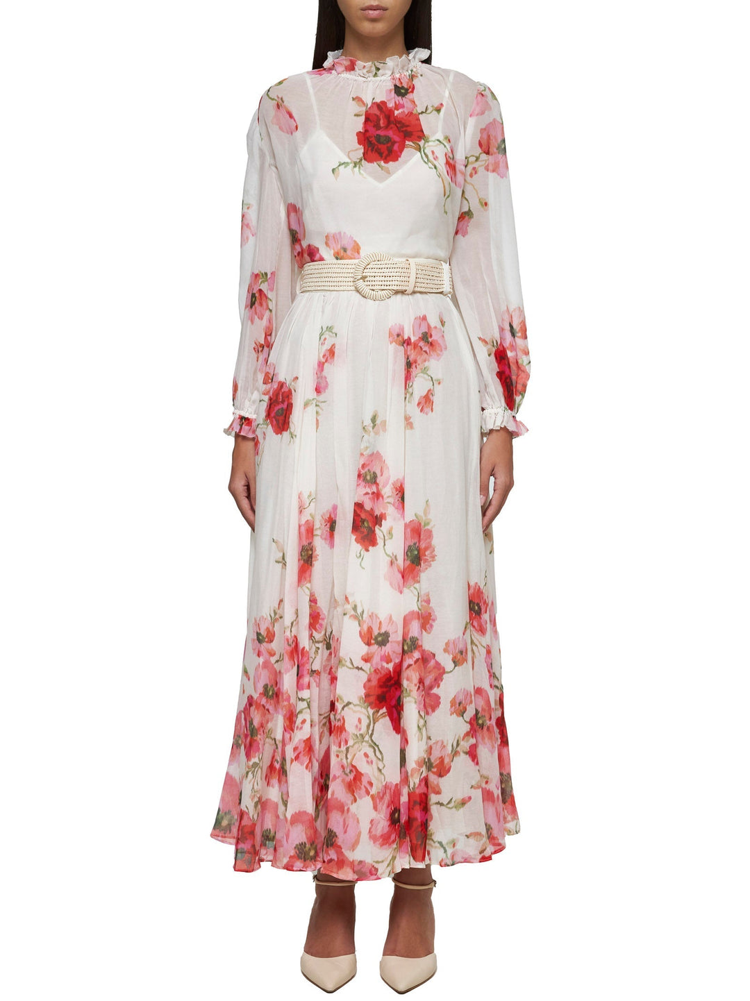 Zimmermann Women Lightburst Print Cotton And Silk Maxi Skirt