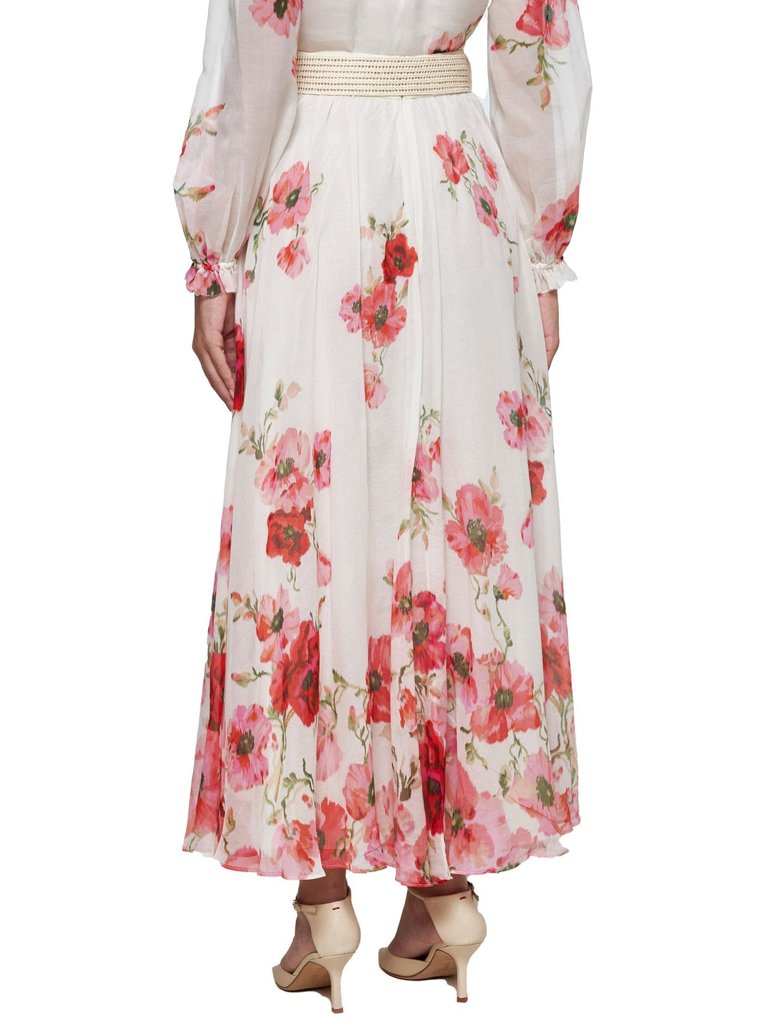 Zimmermann Women Lightburst Print Cotton And Silk Maxi Skirt
