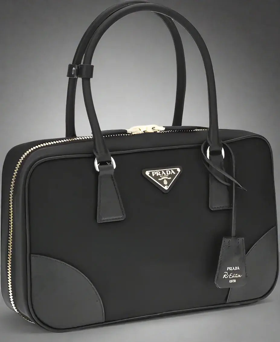 PRADA women's black  Re-Nylon Handbag