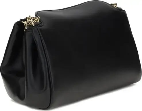 PRADA women's black Leather Shoulder Bag