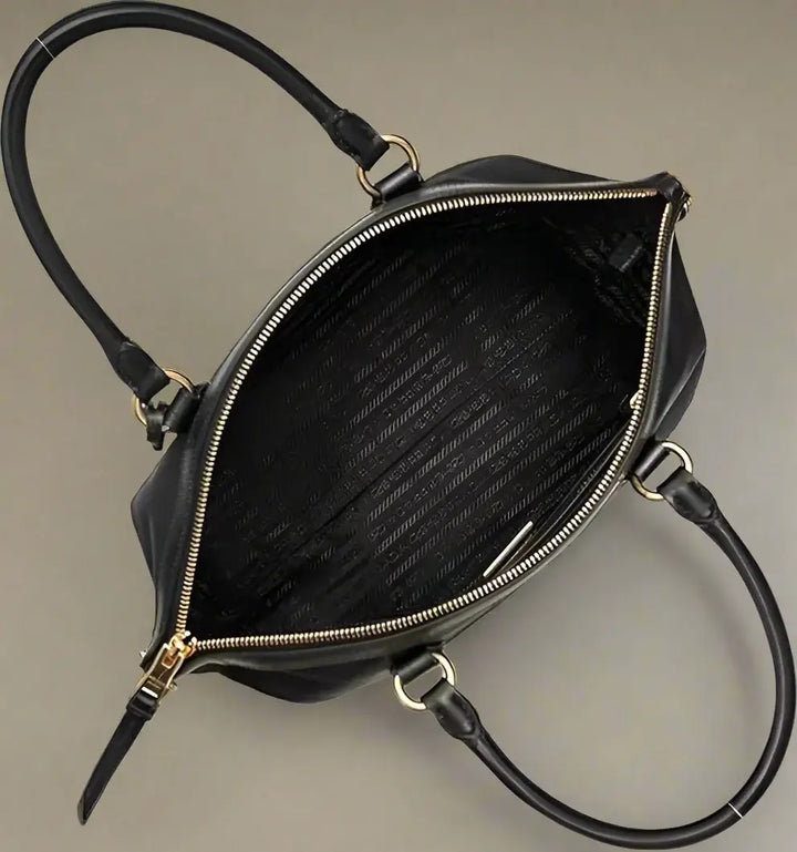 PRADA women's black Nylon Candy Shoulder Bag