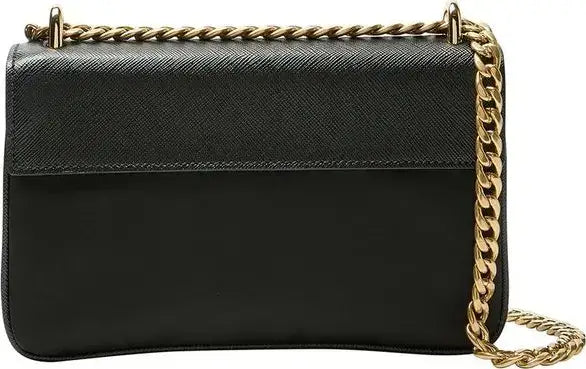 PRADA women's black Saffiano Leather Mini Bag
