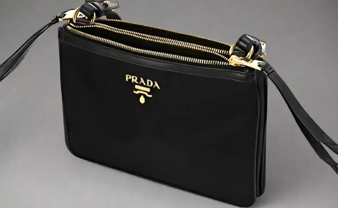 PRADA women's black Small Crossbody Bag