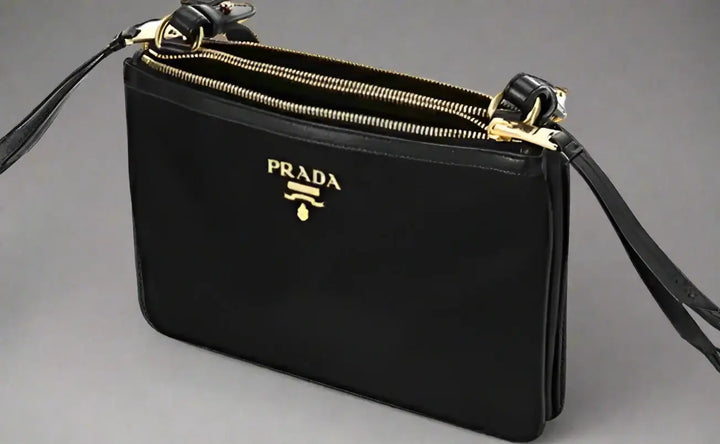 PRADA women's black Small Crossbody Bag