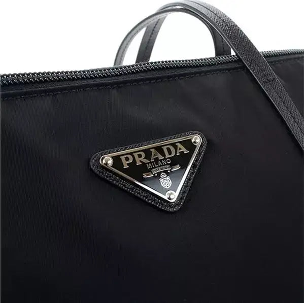 PRADA Pattina black Nylon Tote Bag
