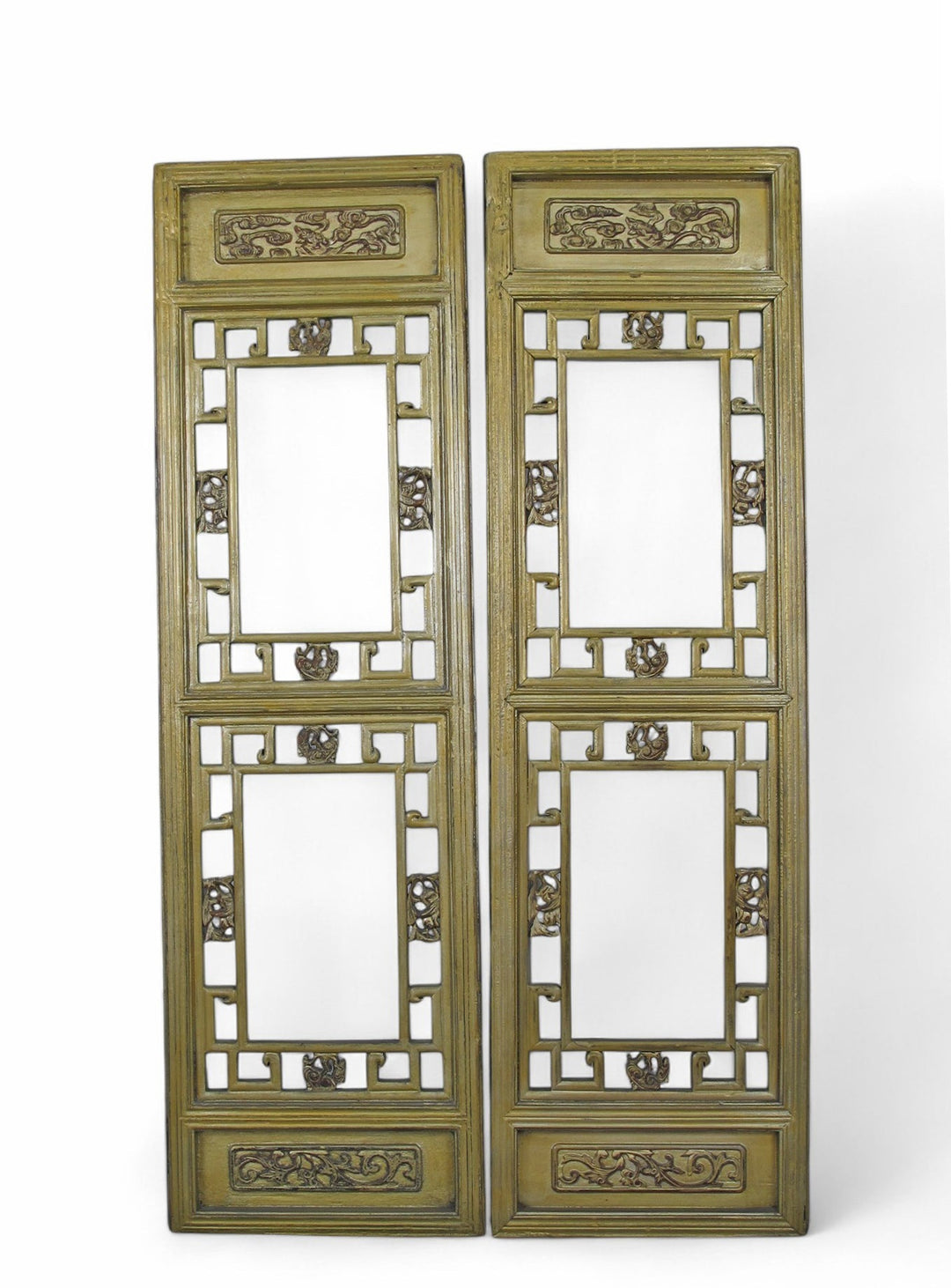 Pair Antique Gilded  Screen Panels