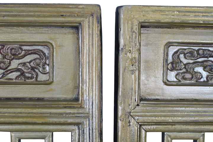Pair Antique Gilded  Screen Panels