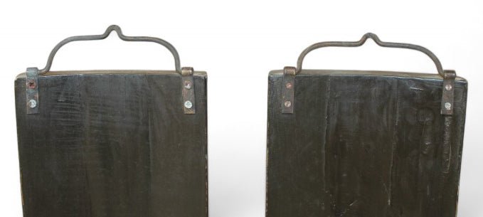 Pair Black Door Plaque