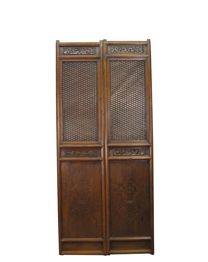 Pair of Beautiful Lattice Screen Door Panel