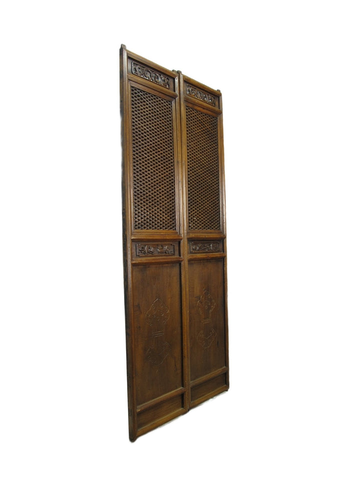 Pair of Beautiful Lattice Screen Door Panel