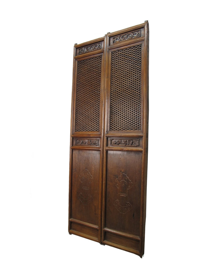 Pair of Beautiful Lattice Screen Door Panel