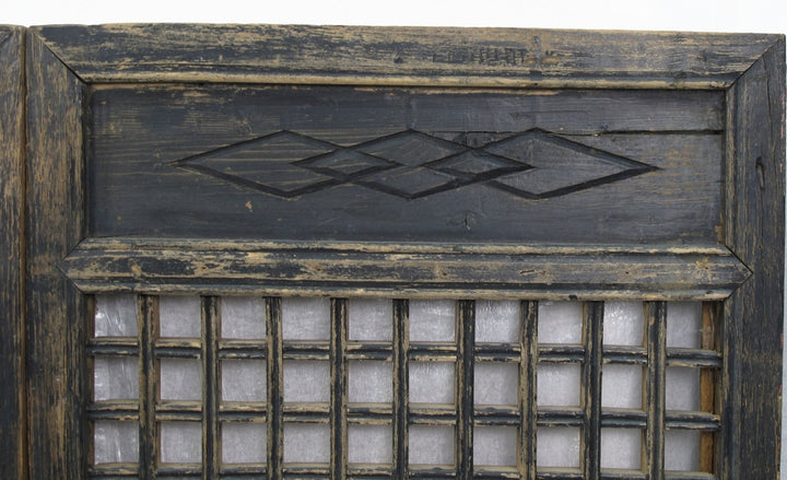 Pair of Vintage Chinese Latticed Screen Panel 3