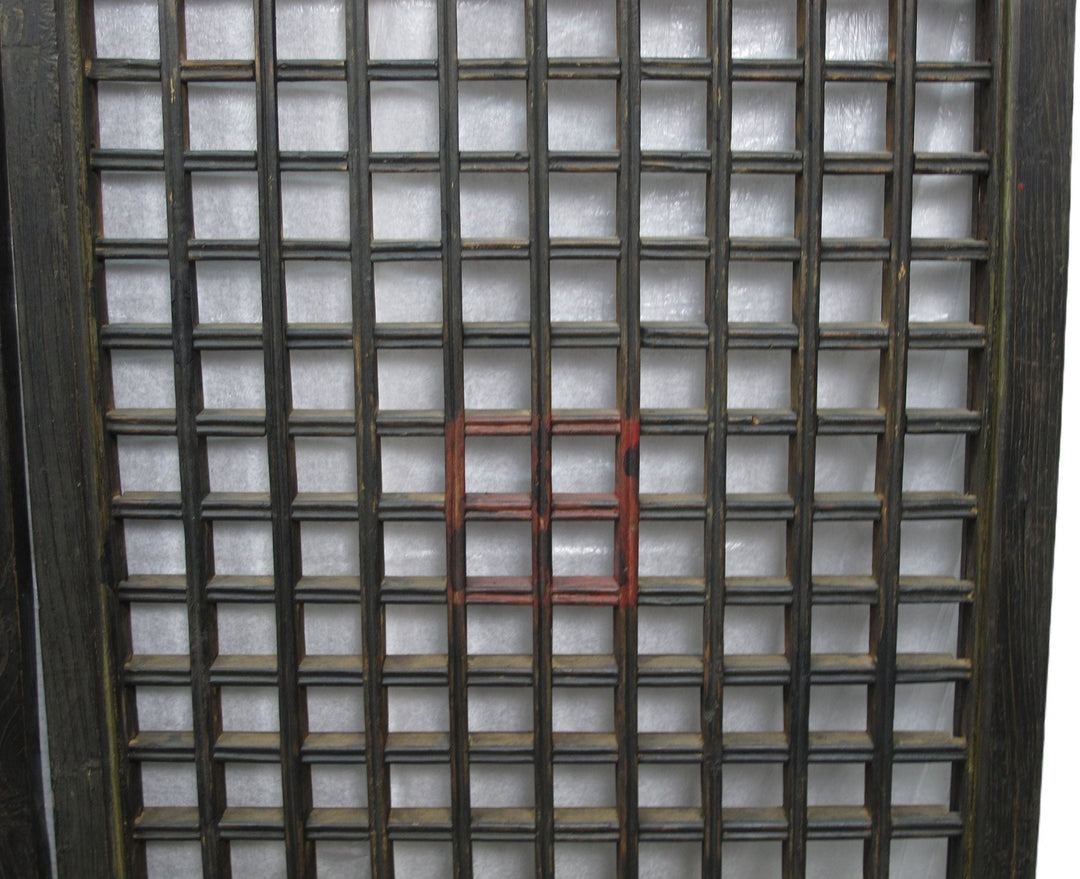 Pair of Vintage Chinese Latticed Screen Panel 4