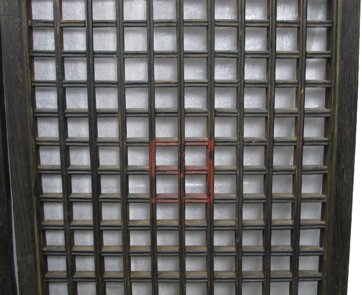 Pair of Vintage Chinese Latticed Screen Panel 4