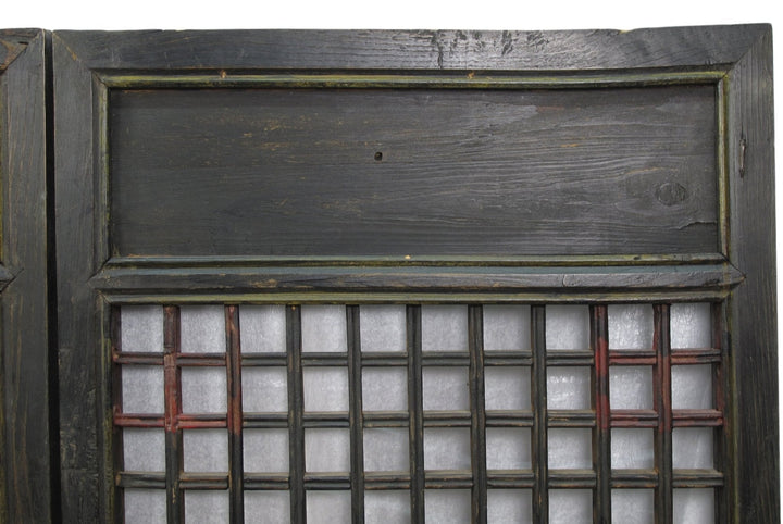 Pair of Vintage Chinese Latticed Screen Panel 4